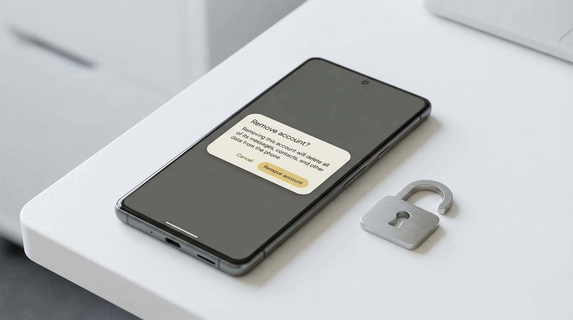 Google Pixel FRP 鎖定與帳號登出教學示意圖